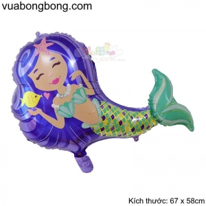 Bong bóng nàng tiên cá xanh lá
